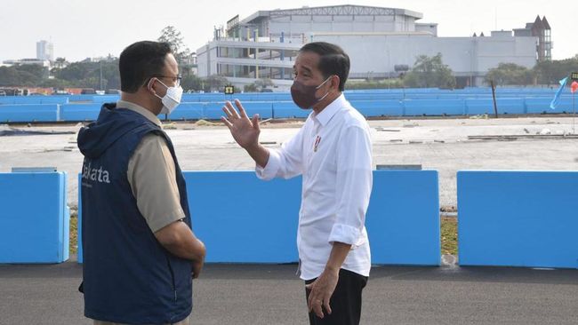 presiden joko widodo memastikan sirkuit formula e