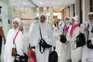 Jamaah Haji Tiba di Bandara