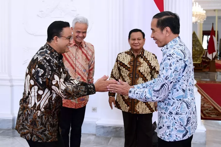 tiga capres hadir di istana