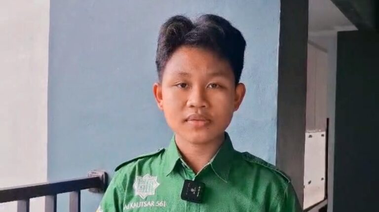 Adelio Firdausi, siswa kelas 9 SMP QSBS Al-Kautsar 561