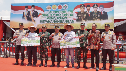Launching Gugus Tugas Polri Nebdukung Ketahanan Pangan