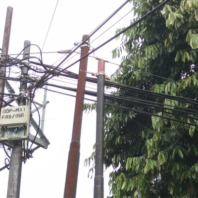 Tiang kabel internet My Republic