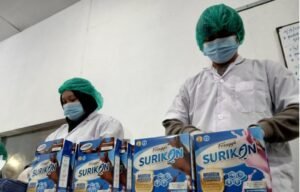 Pengolahan ikan menjadi susu ikan di pabrik PT Berikan Bahari Indonesia di Indramayu, Jawa Barat