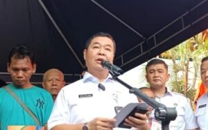 Penjabat (Pj) Gubernur DKI Jakarta Teguh Setyabudi di Jalan Kebon Kosong, Kemayoran, Jakarta Pusat