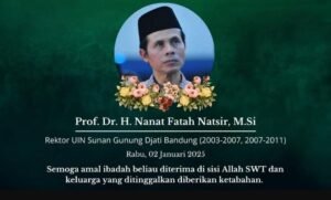 Kabar duka meninggalnya Prof Nanat (@UINBandung)