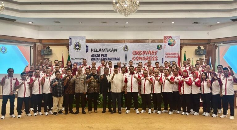 Pelantikan pengurus baru Asosiasi Kabupaten (Askab) PSSI Kutai Kartanegara (Kukar) periode 2024-2028