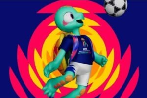 Maskot TiKay Piala Dunia Sepak Bola Pantai 2025