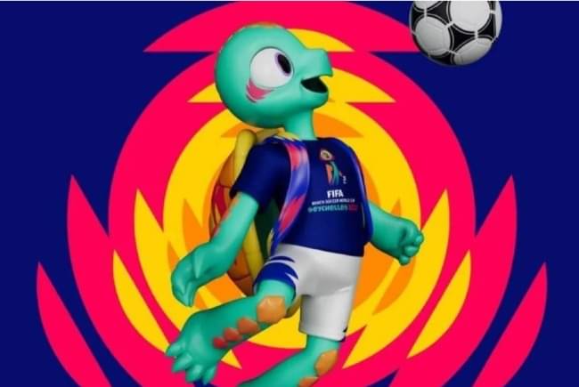 Maskot TiKay Piala Dunia Sepak Bola Pantai 2025