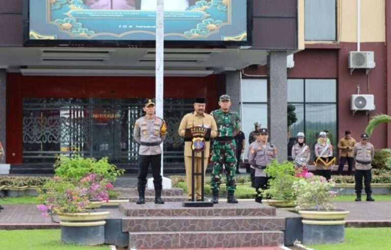 Pemkab Kukar gelar apel pasukan Operasi Ketupat Mahakam 2025