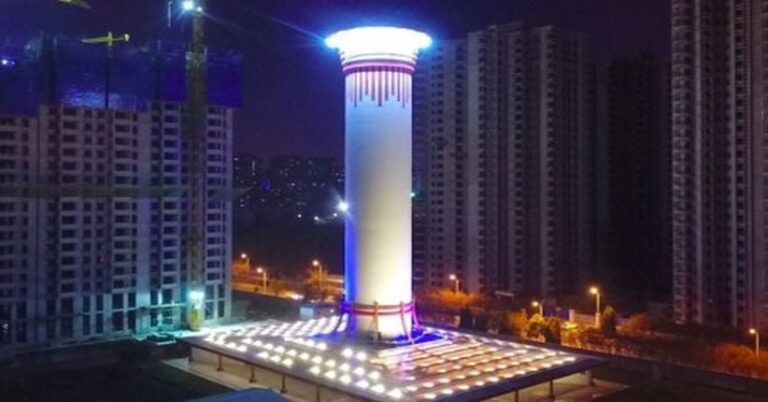 Menara pembersih udara terbesar di dunia China