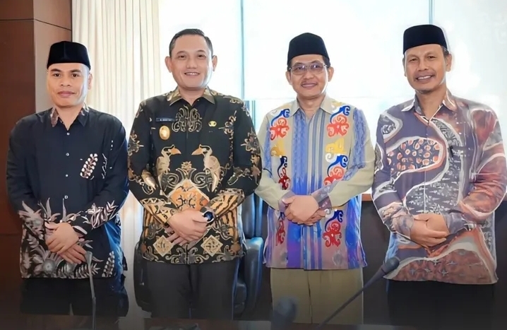 Wakil Gubernur Kaltim, H Seno Aji, saat menerima audiensi jajaran pimpinan Universitas Islam Negeri Sultan Aji Muhammad Idris (UINSI)