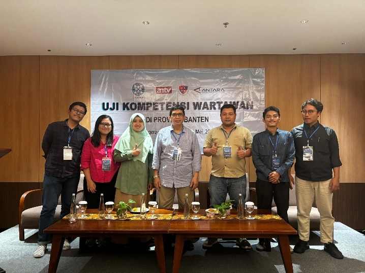 Uji Kompetensi Wartawan (UKW) Provinsi Banten berlangsung di Hotel Santika Premiere Bintaro, Tangerang Selatan.