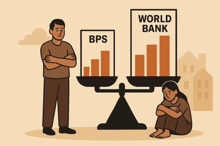 Perbandingan Data Kemiskinan Indonesia BPS dan World Bank