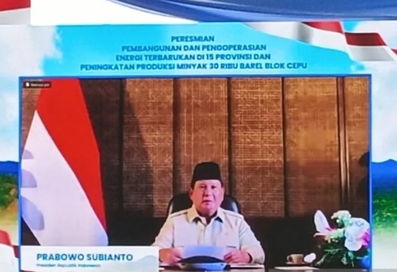 Peresmian PLTP dan PLTS oleh Presiden Prabowo