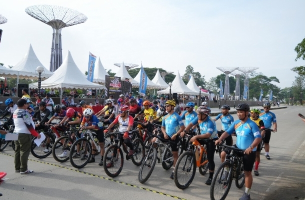 Gowes Pore Kukar 2025 dan peserta eksekutif daerah