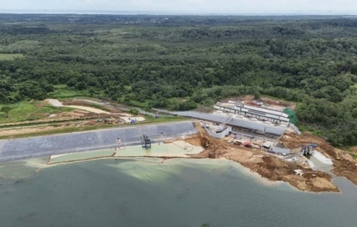 Bendungan Marangkayu di Kabupaten Kutai Kartanegara, Provinsi Kalimantan Timur.