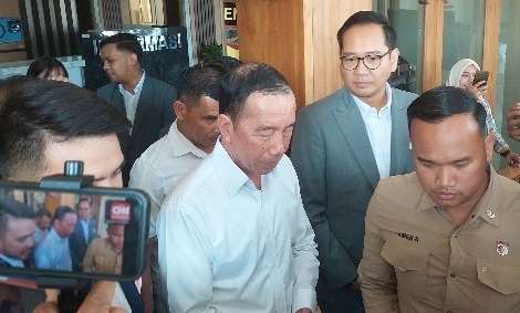 Presiden ke-7 Republik Indonesia, Joko Widodo (Jokowi) usai diperiksa terkait tuduhan ijazah palsu di Mapolresta Solo