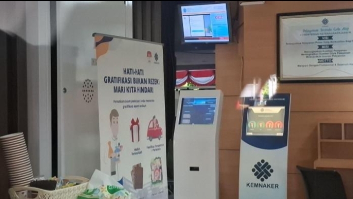 ruangan Pelayanan Terpadu Satu Atap (PTSA) Ditjen Binwasnaker & K3 Kementerian Ketenagakerjaan (Kemenaker)