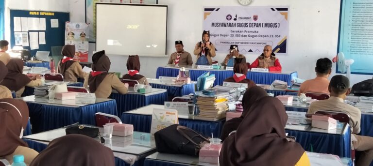 SMP Negeri 3 Watampone menyelenggarakan Musyawarah Gugus Depan (Mugus)