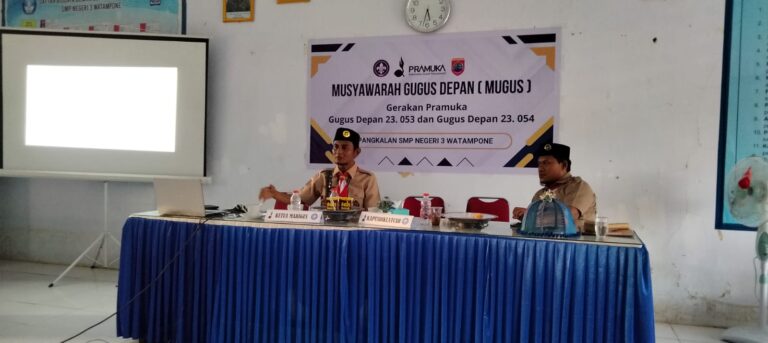 Musyawarah Gugus Depan (Mugus) yang digelar di SMP Negeri 3 Watampone