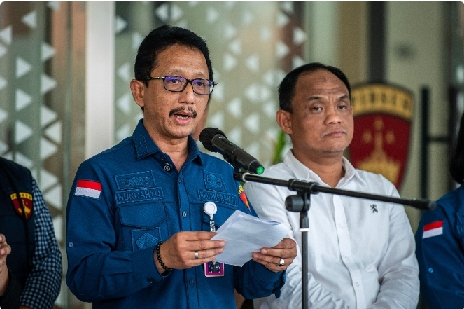 Direktur Penyidikan pada Jaksa Agung Muda Bidang Tindak Pidana Khusus (Jampidsus) Kejagung Nurcahyo Jungkung Madyo (kiri)