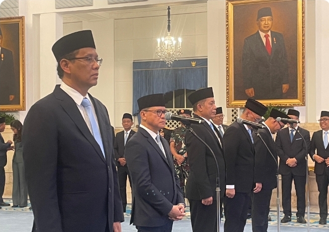 Prabowo lantik 4 Menteri dan 1 Wakil Menteri di Kabinet Merah Putih (KMP)