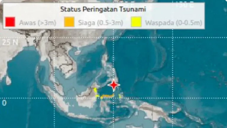 BMKG Keluarkan Peringatan Tsunami Pascagempa Besar Sangihe