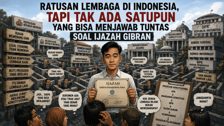 Ratusan Lembaga di Indonesia, tapi Tak Ada Satupun yang Bisa Menjawab Tuntas Soal Ijazah Gibran Ratusan Lembaga di Indonesia, tapi Tak Ada Satupun yang Bisa Menjawab Tuntas Soal Ijazah Gibran