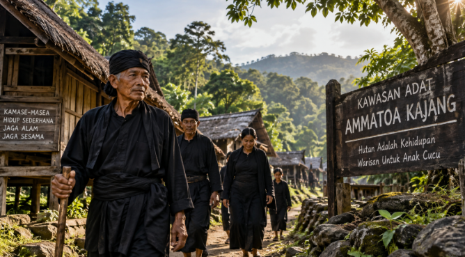 Mengenal Suku Kajang, Penjaga Hutan Adat Bulukumba Masyarakat adat Ammatoa Kajang