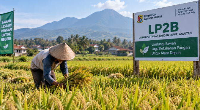 24.200 Hektare Sawah Bandung Menuju LP2B LP2B Kota Bandung